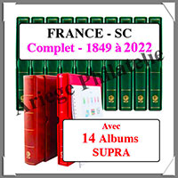 FRANCE - Jeu SC - 1849  2022 - Avec Pochettes + 14 Albums SUPRA (91296)