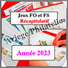 Jeux YVERT et TELLIER - FO et FS - Récapitulatif - Année 2023 Yvert et Tellier