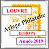 EUROPA 2019 - Jeu LOUVRE - Timbres Courants et Blocs (FEU19) Crs