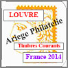 FRANCE 2014 - Jeu LOUVRE - Timbres Courants et Blocs (FF14) Crs