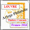 FRANCE 2016 - Jeu LOUVRE - Timbres Courants et Blocs (FF16) Crs