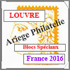 FRANCE 2016 - Jeu LOUVRE - Blocs SPECIAUX (FF16BF) Crs