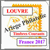 FRANCE 2017 - Jeu LOUVRE - Timbres Courants et Blocs (FF17) Crs