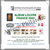 FRANCE 2022 - Jeu LOUVRE - Timbres Courants et Blocs (FF22) Crs