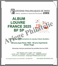 FRANCE 2025 - Jeu LOUVRE - Blocs Sp�ciaux (FF25BF)