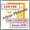 NOUVELLE CALEDONIE 2020 - Jeu LOUVRE - Timbres Courants et Blocs (FNCA20) Crs