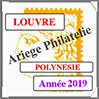 POLYNESIE 2019 - Jeu LOUVRE - Timbres Courants et Blocs (FPOL19) Crs