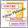 POLYNESIE 2020 - Jeu LOUVRE - Timbres Courants et Blocs (FPOL20) Crs