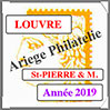 ST-PIERRE et MIQUELON 2019 - Jeu LOUVRE - Timbres Courants et Blocs (FSPM19) Crs