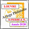 ST-PIERRE et MIQUELON 2020 - Jeu LOUVRE - Timbres Courants et Blocs (FSPM20) Crs