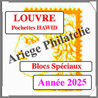 FRANCE 2025 - Jeu de Pochettes HAWID - Blocs Sp�ciaux (HBA25BF)