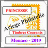 MONACO 2019 - Jeu PRINCESSE - Timbres Courants (MF19) Crs