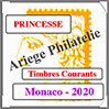 MONACO 2020 - Jeu PRINCESSE - Timbres Courants (MF20) Crs