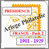 FRANCE - PRESIDENCE - Pack N2 - Annes 1901 -1929 -- Timbres Courants (PF0129) Crs