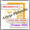FRANCE 2010 - Jeu PRESIDENCE - Carnets Autocollants (PF10ATC) Crs