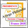 FRANCE 2018 - Jeu PRESIDENCE - 10 Feuillets Marianne L'Engage (PF18FM) Crs