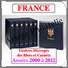 FRANCE Luxe - Album Timbres Dcoups des Blocs et Carnets - 2000  2012 - AVEC Pochettes (FR-ALB-1B-1) Davo