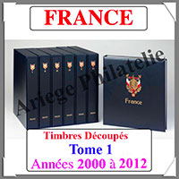 FRANCE Luxe - Album TIMBRES DECOUPES - Tome 1 - 2000  2012 - AVEC Pochettes (FR-LX-DECOUP-T1)