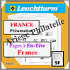 FEUILLES FRANCE Neutres - En-Tte FRANCE - Paquet de 12 Feuilles (333055 ou BL15) Leuchtturm