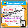 FEUILLES FRANCE Neutres - Mon Timbre  Moi - Horizontal (330234 ou BL15PHSF) Leuchtturm