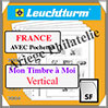 FEUILLES FRANCE Neutres - Mon Timbre  Moi - Vertical (310809 ou BL15PVSF) Leuchtturm