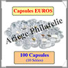 CAPSULES pour EUROS en Assortiment - Bote de 100 Capsules (323405 ou CAPSSORT1) Leuchtturm