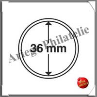 CAPSULES pour MEDAILLES TOURISTIQUES de 36 mm - Boite de 10 Capsules (330757 ou GRIPS36)