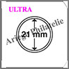 CAPSULES ULTRA pour PIECES de 21 mm - Boite de 10 (345023 ou CAPSP21) Leuchtturm