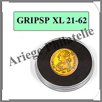 CAPSULES XL pour MONNAIES ou MEDAILLES de 21  62 mm - Boite de 10 (347755  ou CGRIPSPXL62)
