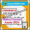 ANDORRE 2024 - Poste Espagnole - AVEC Pochettes (N07SSF-24 ou 374173) Leuchtturm