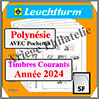 POLYNESIE FRANCAISE 2024 - AVEC Pochettes (N15PFSF-24 ou 374085) Leuchtturm
