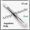 PINCE Philatlie LUXE 12 cm - Bout ANGULAIRE PELLE - 321387 - Pi42 Leuchtturm