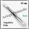 PINCE Philatlie LUXE 15 cm - Bout ANGULAIRE PELLE - 315344 - Pi62 Leuchtturm