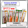 HAWID Pochettes Noires : 23x27,5 mm - Simple Soudure (319116) Leuchtturm