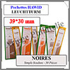 HAWID Pochettes Noires : 39x30 mm - Simple Soudure (303411) Leuchtturm