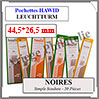 HAWID Pochettes Noires : 44,5x26,5 mm - Simple Soudure (337532) Leuchtturm
