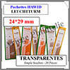 HAWID Pochettes Transparentes : 24x29 mm - Simple Soudure (306275) Leuchtturm