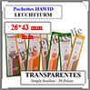 HAWID Pochettes Transparentes : 26x43 mm - Simple Soudure (308210) Leuchtturm