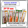 HAWID Pochettes Transparentes : 39x30 mm - Simple Soudure (309148) Leuchtturm