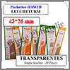 HAWID Pochettes Transparentes : 43x26 mm - Simple Soudure (336942) Leuchtturm