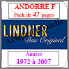 ANDORRE Franaise - Pack 1972  2007 - Timbres Courants (T124a) Lindner