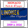 MONACO - Pack 2009  2016 - Timbres Courants (T186/09) Lindner