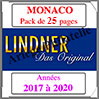 MONACO - Pack 2017  2020 - Timbres Courants (T186/17) Lindner