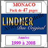 MONACO - Pack 1999  2008 - Timbres Courants (T186/99) Lindner