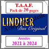 TAAF- Pack 2021  2024 - Timbres Courants (T440-21) Lindner
