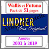 WALLIS et FUTUNA Pack 2001  2019 - Timbres Courants (T444-01) Lindner