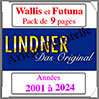 WALLIS et FUTUNA Pack 2020  2024 - Timbres Courants (T444-20) Lindner