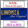 SAINT-PIERRE et MIQUELON Pack 2022  2024 - Timbres Courants (T448-22) Lindner