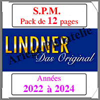 SAINT-PIERRE et MIQUELON Pack 2022  2024 - Timbres Courants (T448-22)