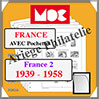FRANCE II - Jeu de 1939  1958 - AVEC Pochettes (MC15-2 ou 317970) Moc